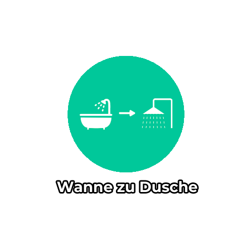 Wanne zu Dusche